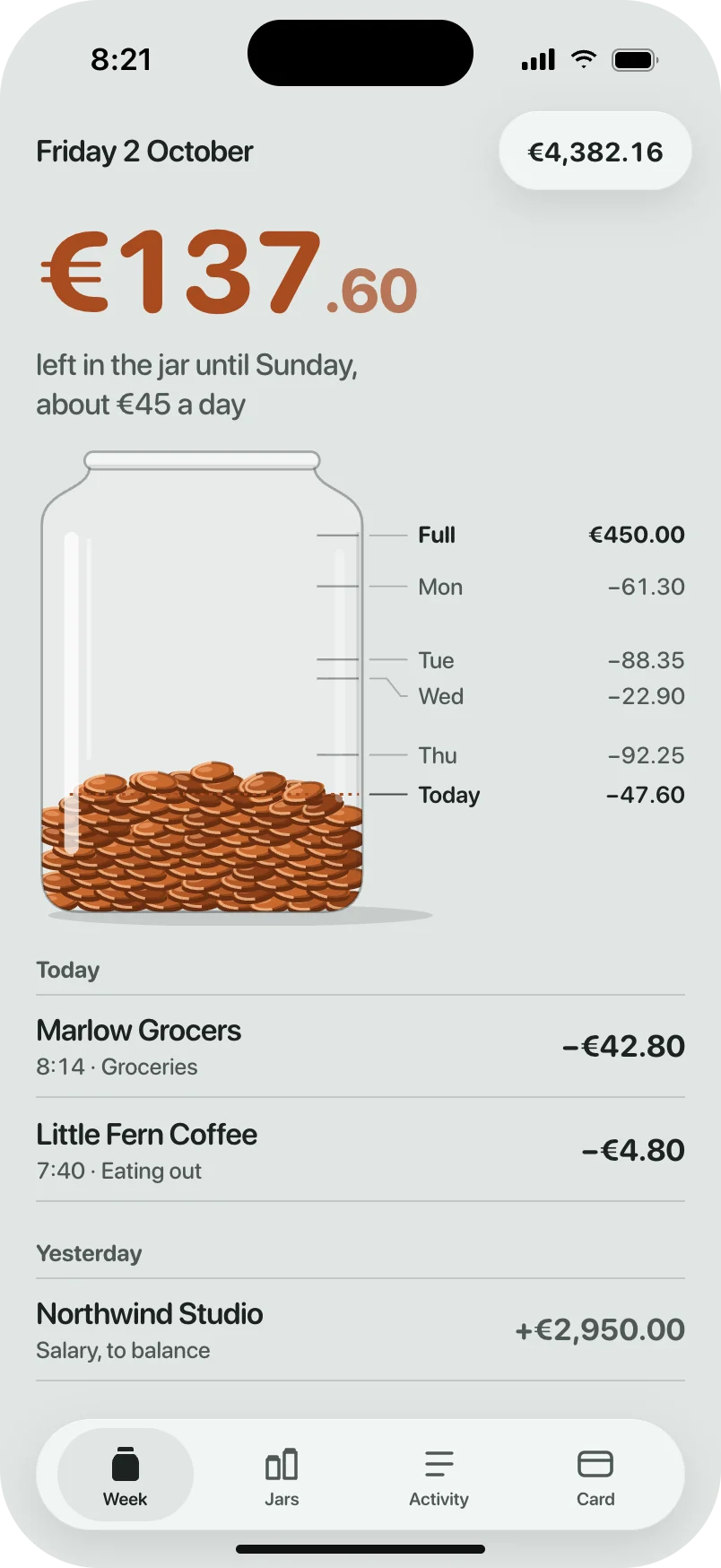 Penny after, designed with App Designer.